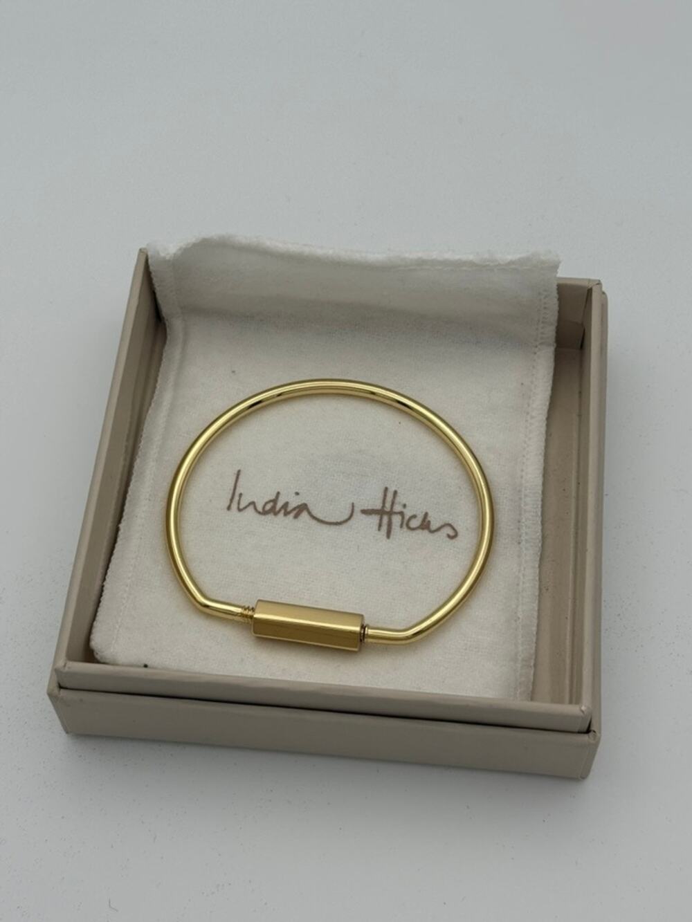 India Hicks Key Ring Charm Ring Gold Plated